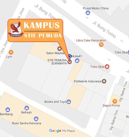 Location and Map STIE PEMUDA Surabaya Pts Ptn